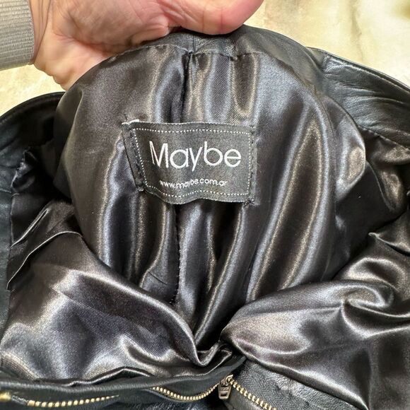 Maybe.com Argentina Black Genuine Leather Pants 6 - Picture 10 of 10